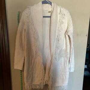 Cream Color Shawl Sweater
